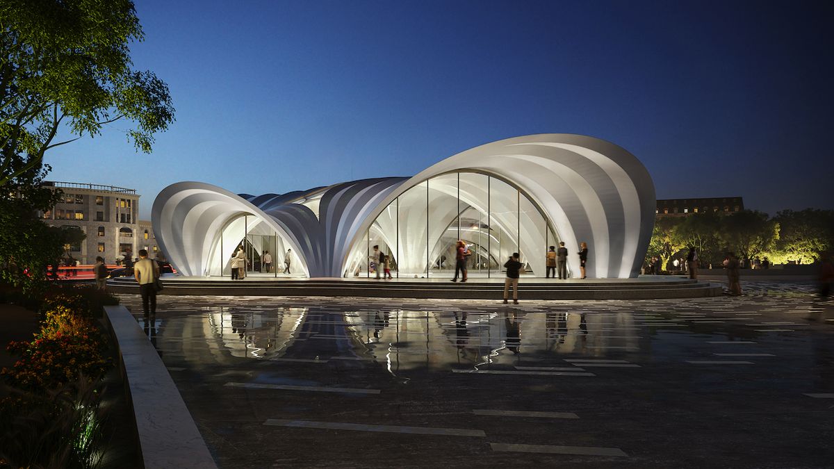Ateliér Zaha Hadid Architects navrhuje tři nové futuristické stanice ukrajinského metra